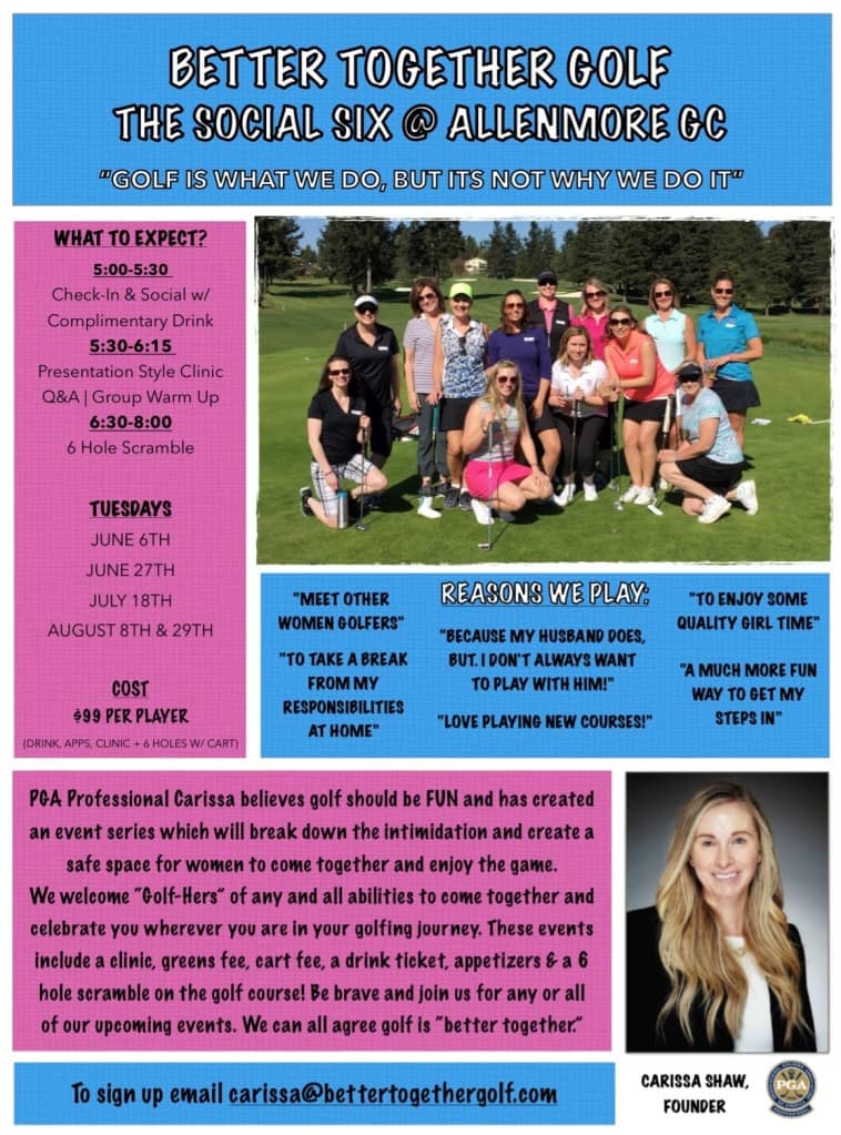 Golf Instruction Allenmore Golf Course Events Center Tacoma WA